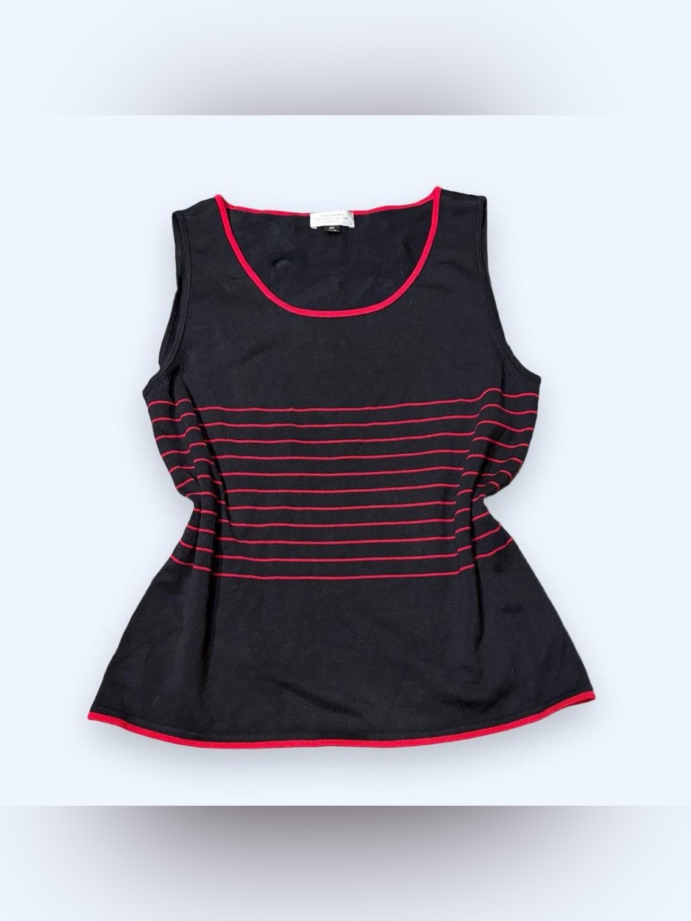 Y2K Grunge Black Tank Top by Tahari!